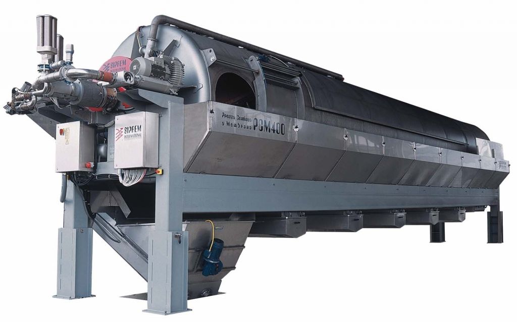 prensa continua a membrana